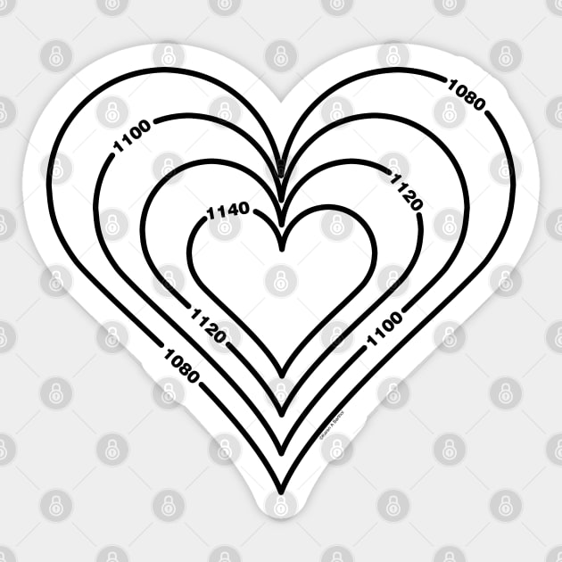 Civil Engineering Heart Sticker by Barthol Graphics